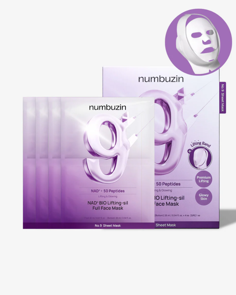 Numbuzin  No.9 NAD Bio Lifting Full Cover Facial Mask (4 p.)